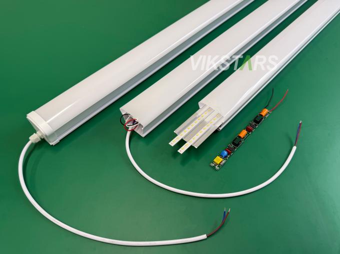 ไฟ LED เชิงเส้นราคาถูกกว่า 36W หลอด Tri-proof สำหรับโรงจอดรถกันน้ำ 1200 มม. 11