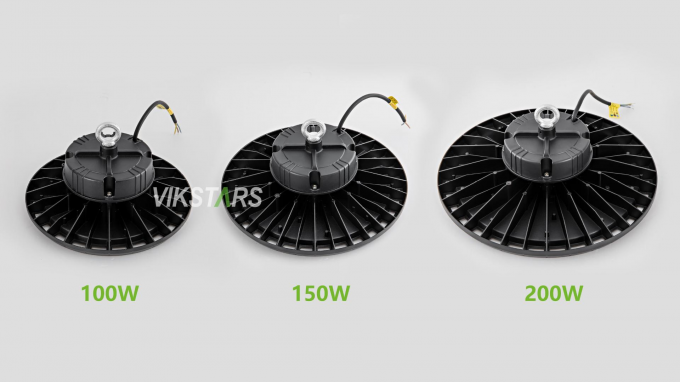 ราคาถูกที่สุด UFO ไฟสูง 100W 150W 200W สําหรับโรงงานโรงงานโกดัง 3