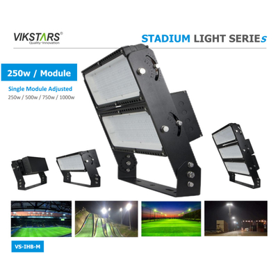 6500K โมดูลปรับได้ สปอร์ตฟิลด์ LED Flood Lights 250w 500w 750w