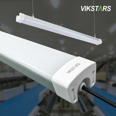 72W ไฟ LED เชิงเส้นที่ถูกระงับ IP65 120lm / W ประหยัดพลังงานสำหรับห้องโถงเปิดครึ่งหนึ่ง