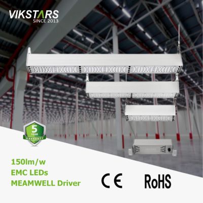 Workshop IP65 Industrial High Bay ไฟ LED เชิงเส้น 2ft 150lm / W