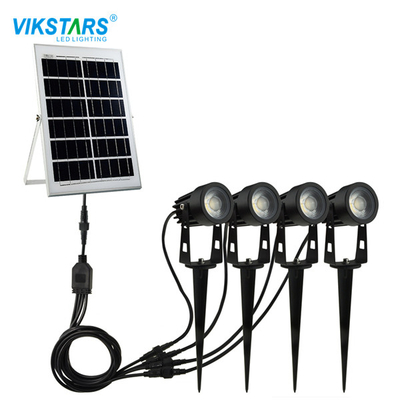 ODM 6V / 1.5W ไฟสนามหญ้าพลังงานแสงอาทิตย์กลางแจ้ง 6500K RGB สำหรับทางเดินแนวนอน