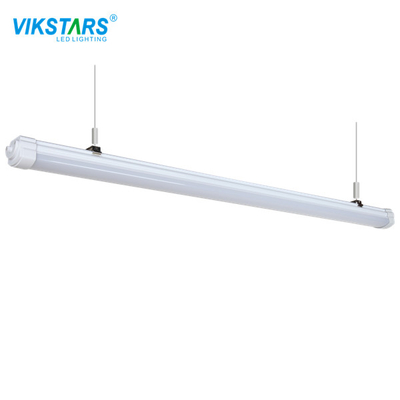 สีเทา 72W Tri Proof LED Light Batten Waterproof 180deg Beam Angle