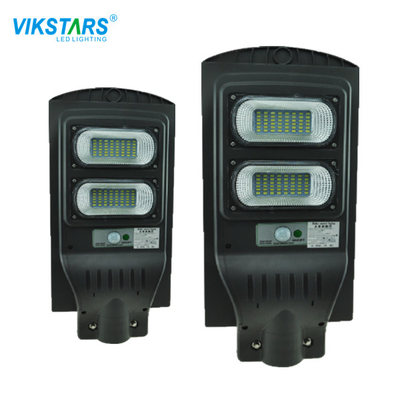 ไฟถนนพลังงานแสงอาทิตย์ 60 วัตต์ ตัวโคมไฟพลาสติก ABS SMD 5730 โคมไฟถนนกันน้ำ